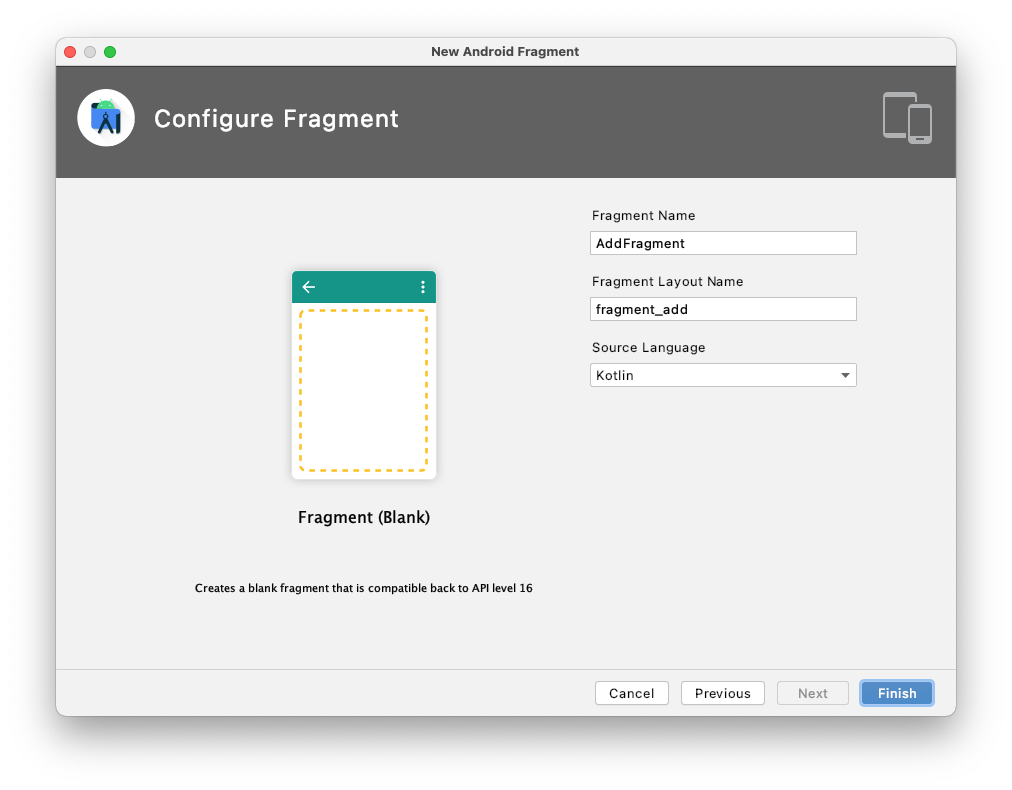 room 004 configure add fragment