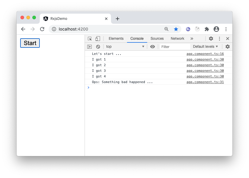 016 rxjs observable error