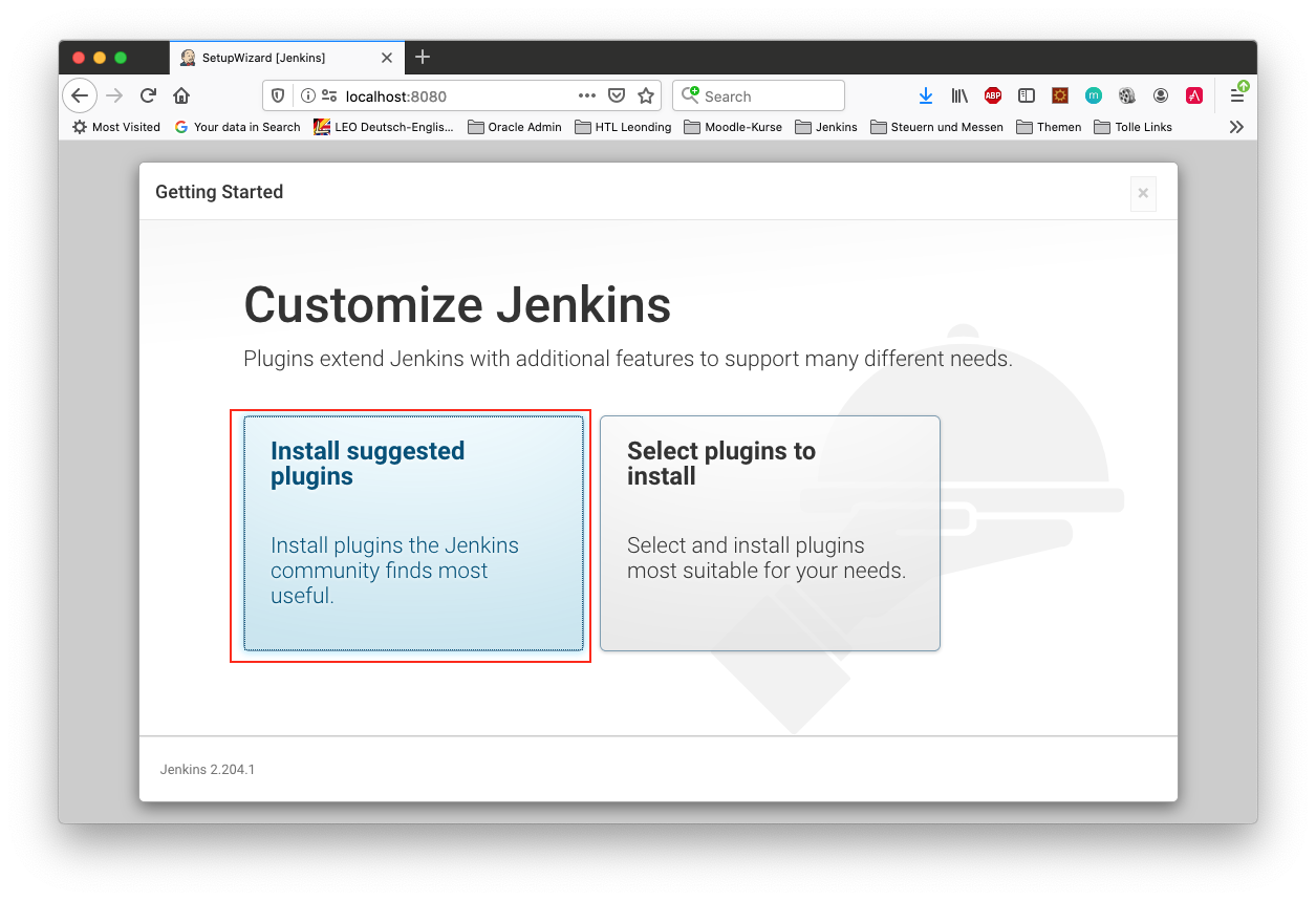 jenkins 0030 install suggested plugins