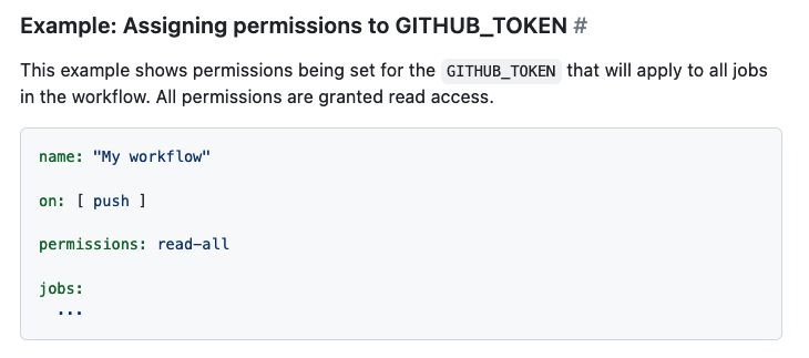 gh token permissions 2