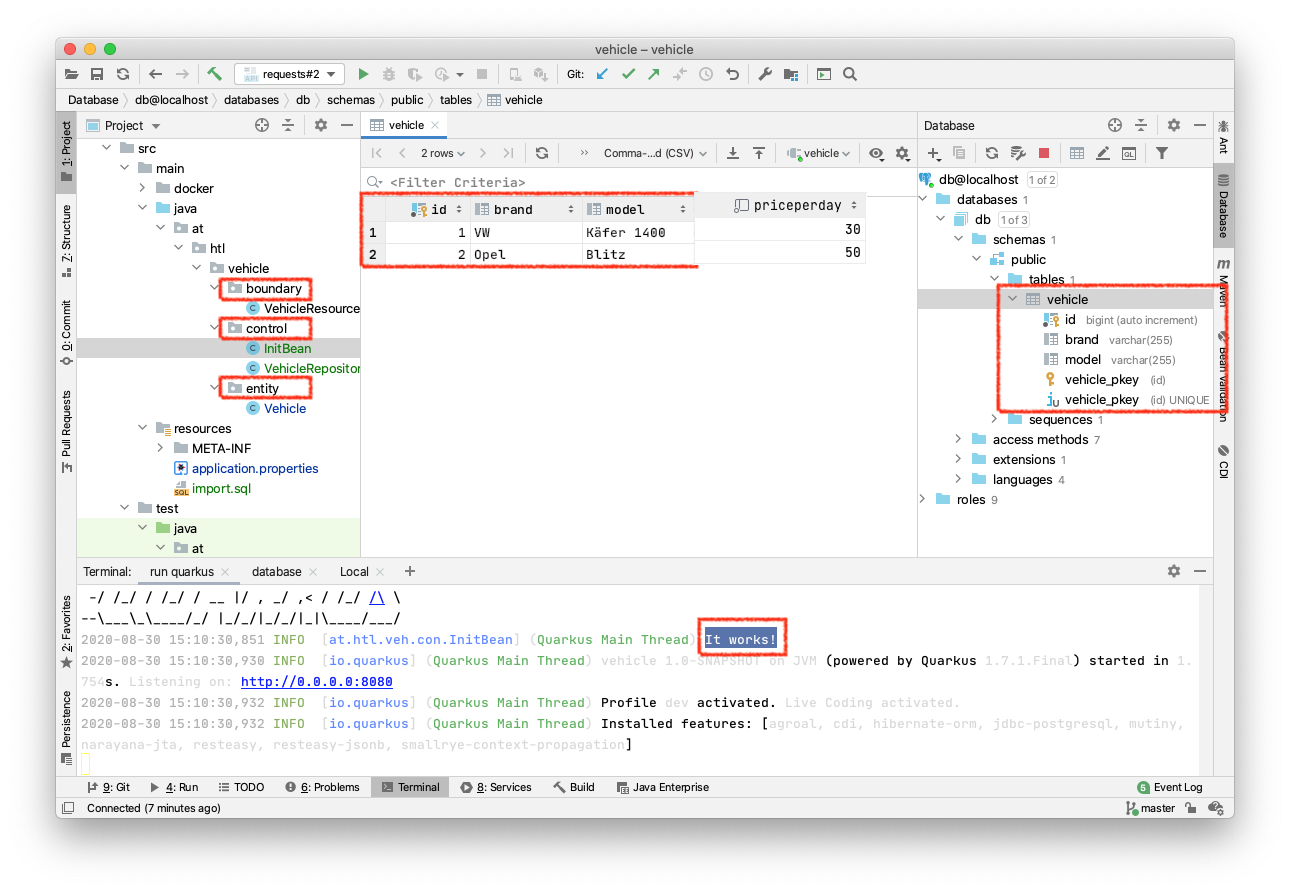 jpa create table after startup